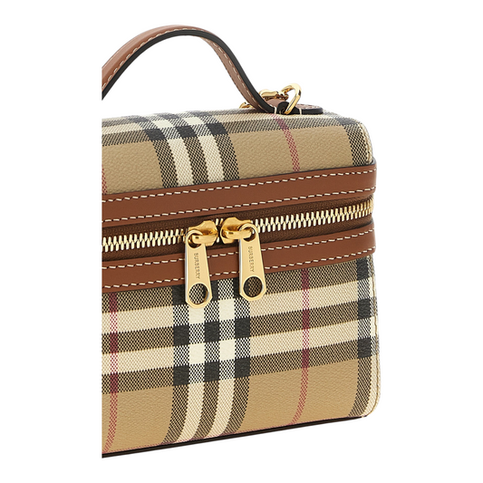 Burberry Vanity Bolso Bandolera Cuadros Escoceses Beige