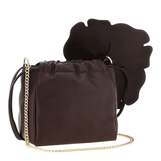 PINKO Flower Clutch Marrón