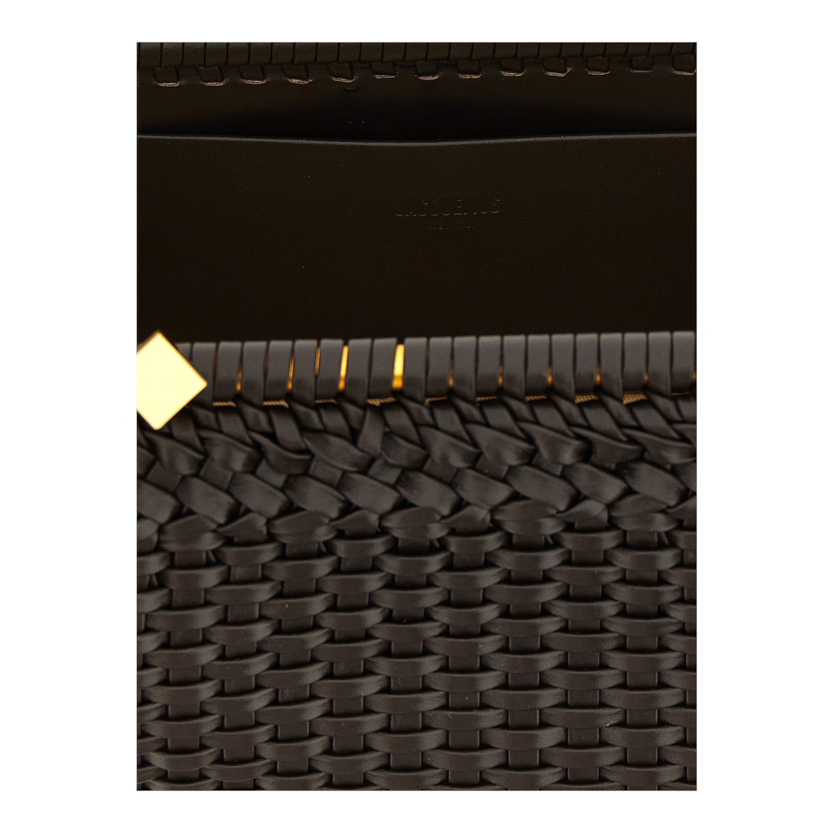 Jacquemus La Grande Pochette Salon Bolso de Mano Geométrico Marrón