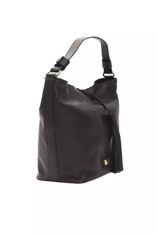 Pompei Donatella Deep Black Shoulder Bag - XT & Co