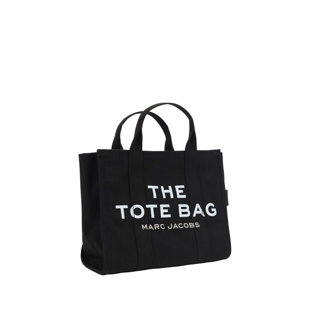 Marc Jacobs The Medium Tote Black Cotton tote bag front view