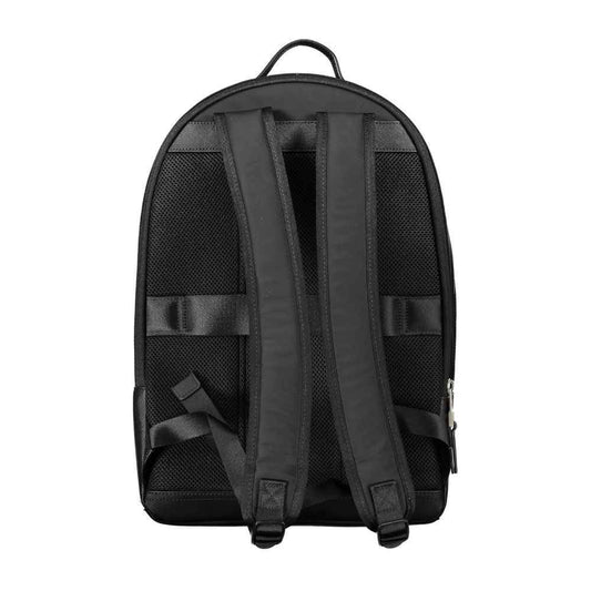 Tommy Hilfiger Black Polyester Men Backpack