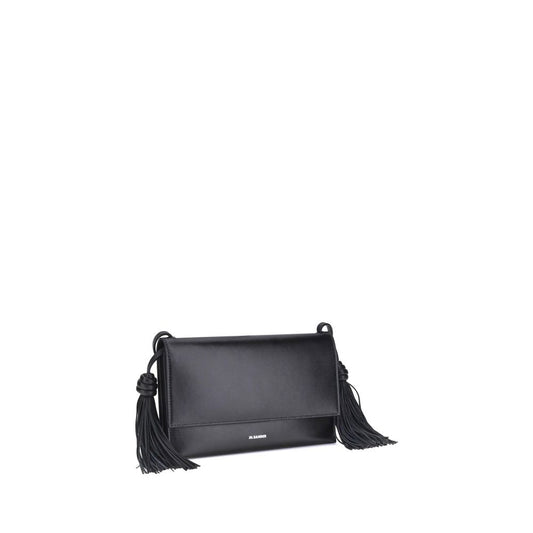 Jil Sander Black Calf Leather Shoulder Bag - XT & Co