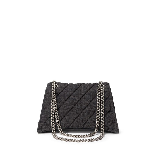 Balenciaga Crush Denim Shoulder Bag - XT & Co