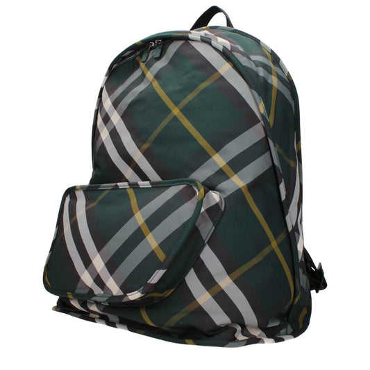 Burberry Green Fabric Backpack