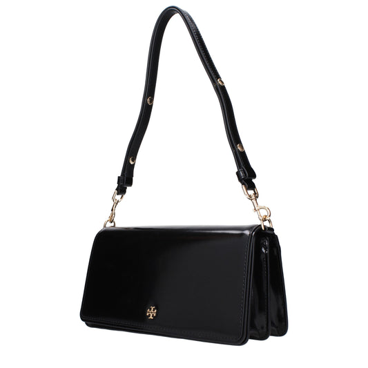 Tory Burch Black Patented Leather Shoulder Bag - XT & Co