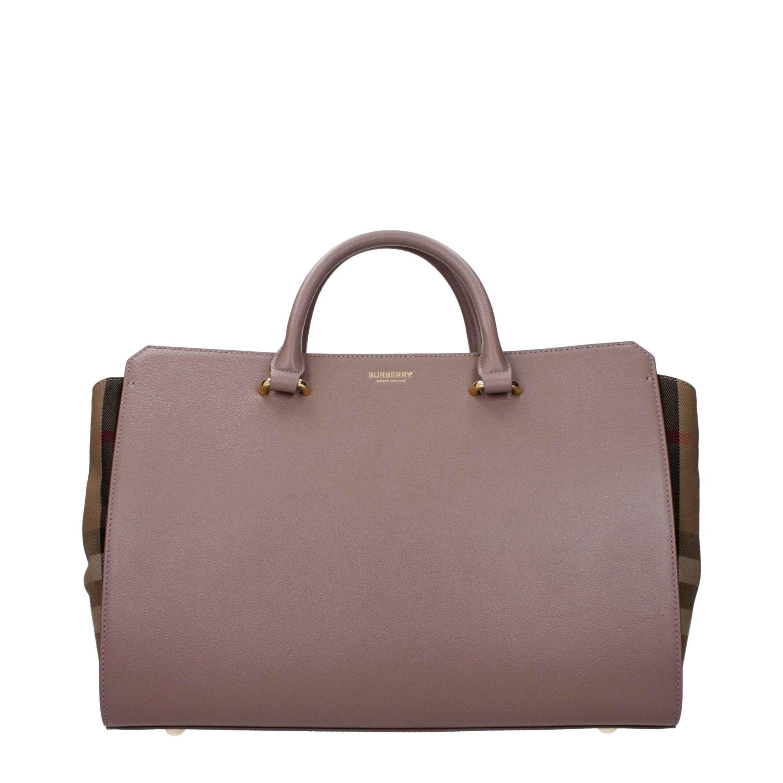 Burberry Knight Bag gray leather shoulder bag front view