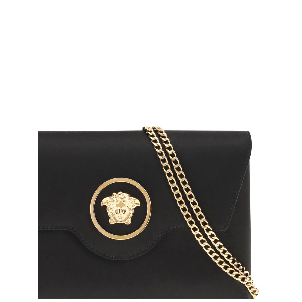 Versace Black Calf Leather Bos Taurus Shoulder Bag - XT & Co