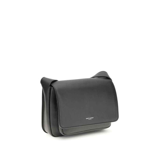 Saint Laurent Black Calf Leather Bos Taurus Shoulder Bag