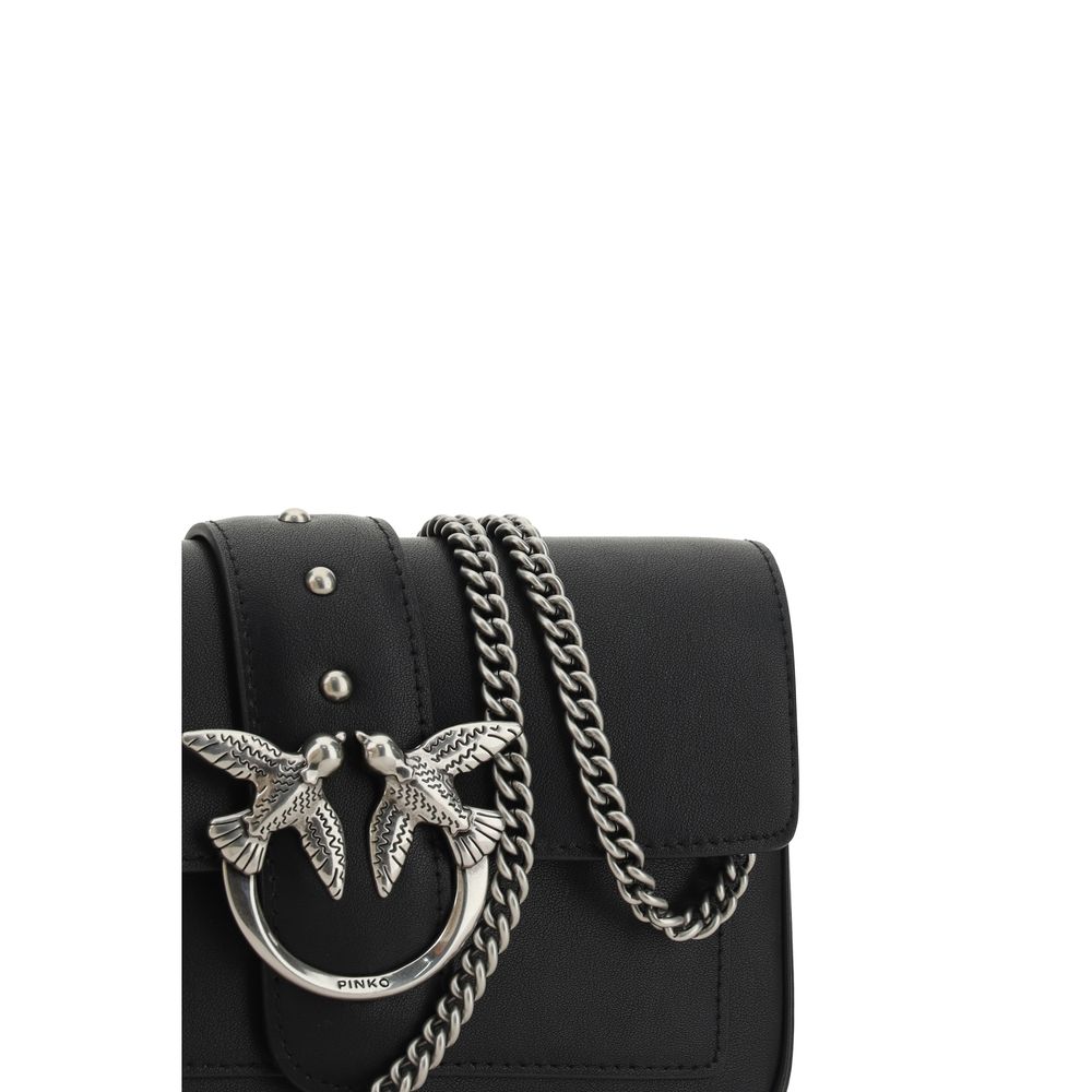 Pinko Calfskin Love One Shoulder Bag - XT & Co