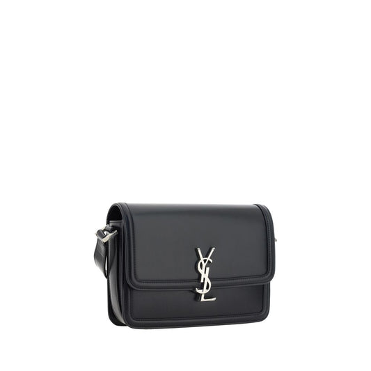 Saint Laurent Black Calf Leather Bos Taurus Shoulder Bag by Saint Laurent