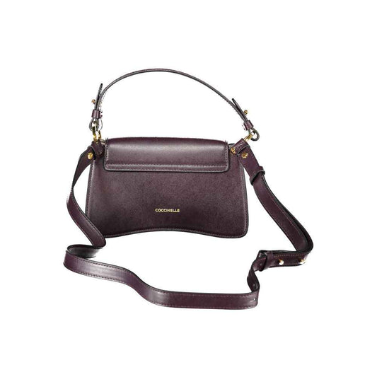 Coccinelle Purple Leather Handbag ProvenanceDriven HeritageInspired ItalianCraftsmanship
