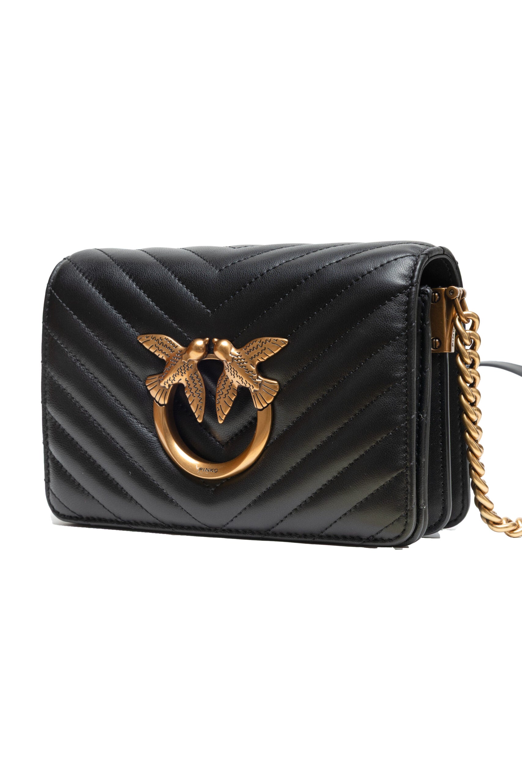 PINKO Black Love Click Mini Shoulder Bag