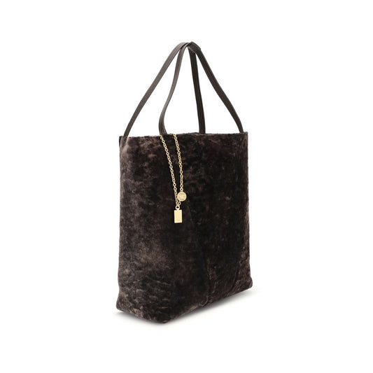 Chloé Brown Shearling Fur Shoulder Bag - XT & Co
