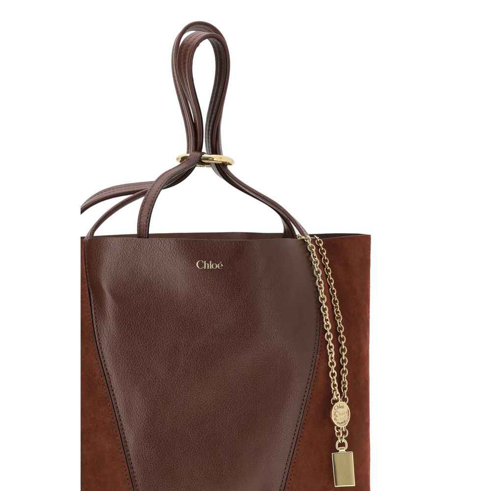 Chloé Brown Spin Shoulder Bag - XT & Co