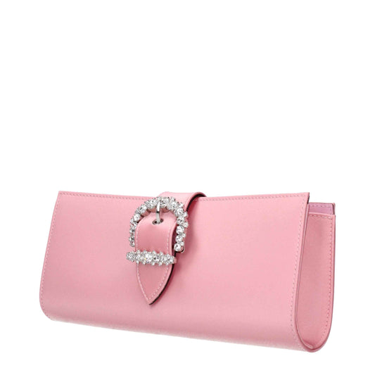 Jimmy Choo Pink Satin Evening Clutch Bag - XT & Co