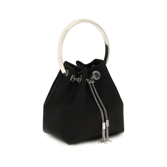 Jimmy Choo Black Silk Bucket Bag - XT & Co