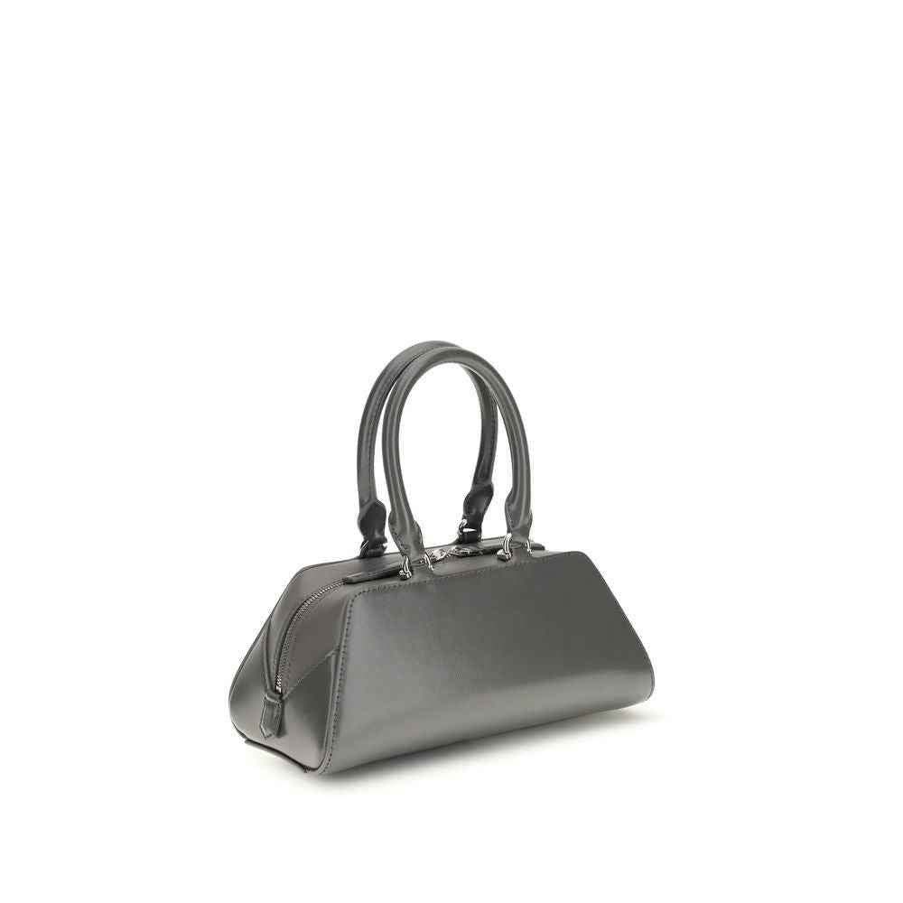 Givenchy Mini Antigona East-West Box Bag, gray leather shoulder bag side view