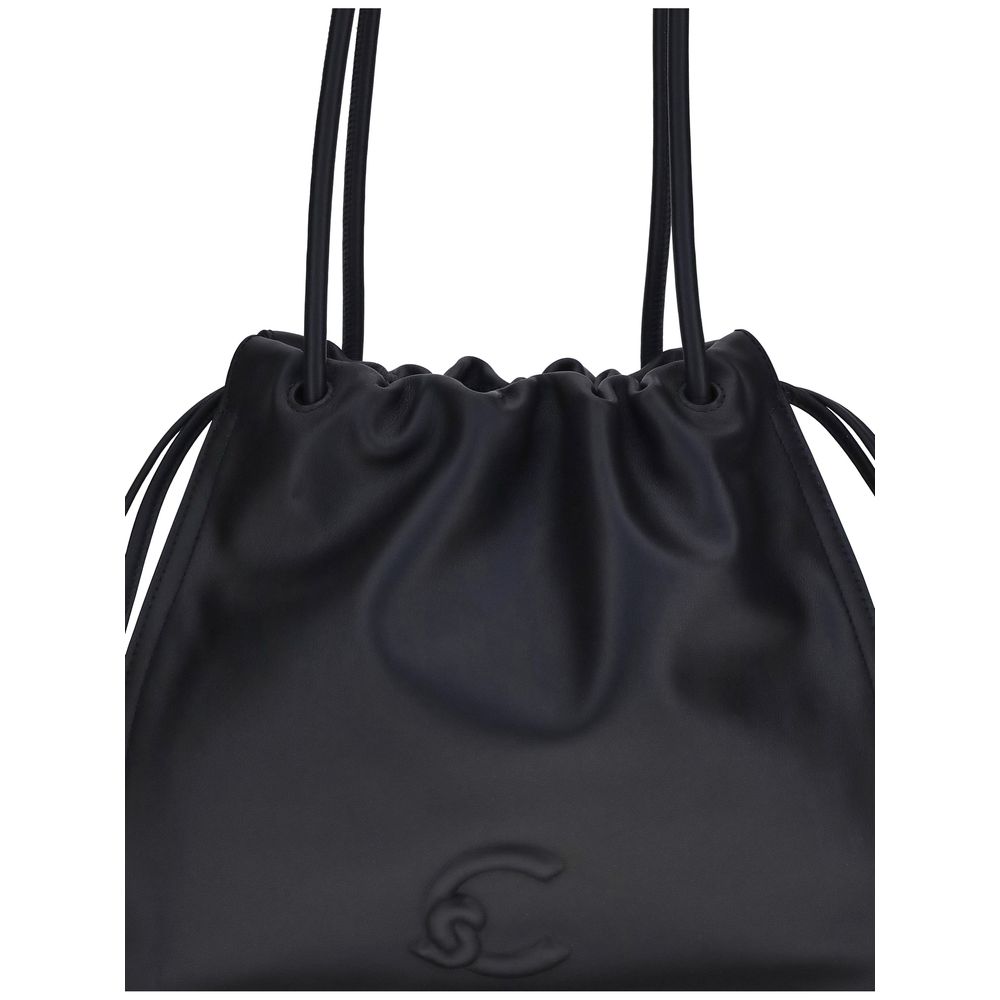 Coccinelle Black Bos Taurus Leather Handbag - XT & Co