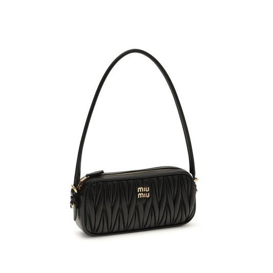 Miu Miu Black Leather Shoulder Bag - XT & Co