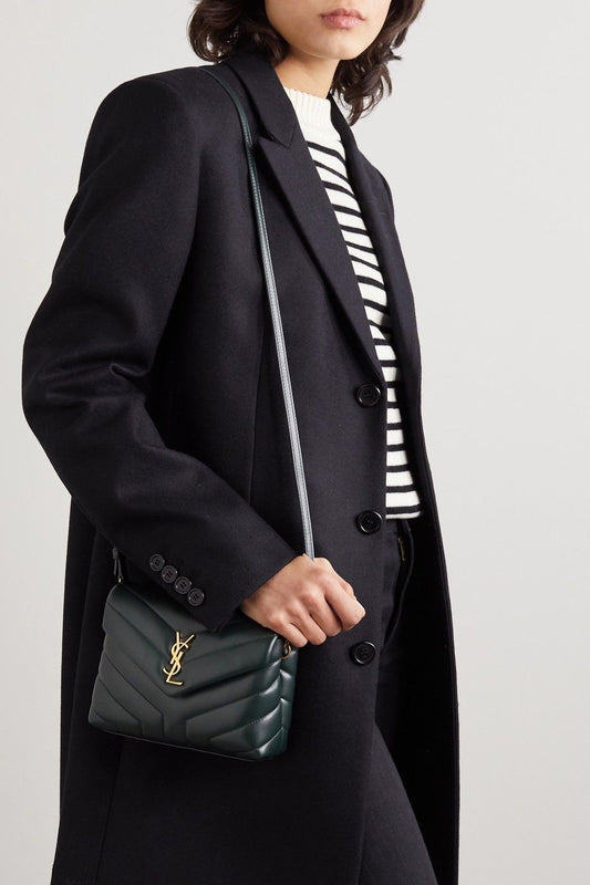 Saint Laurent Loulou Toy Bolso de Hombro Negro