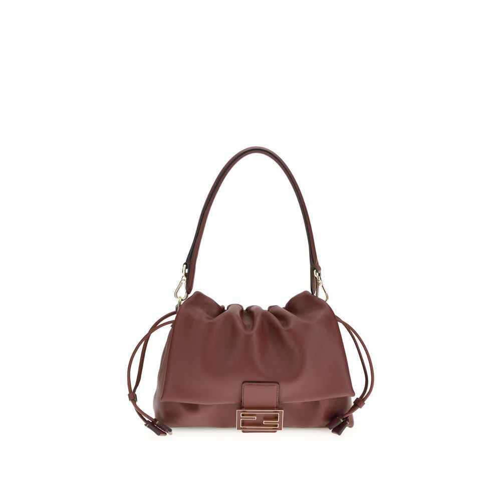 Fendi Bordeaux Calf Leather Shoulder Bag by Fendi