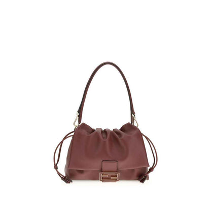 Fendi Bordeaux Calf Leather Shoulder Bag by Fendi