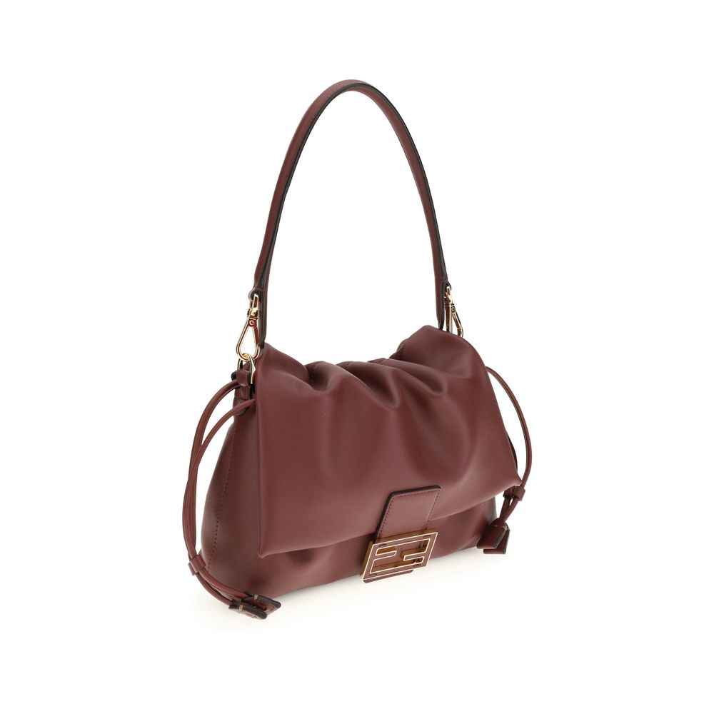 Fendi Bordeaux Calf Leather Shoulder Bag by Fendi