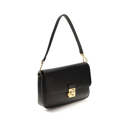 Coccinelle The C-Me Lock Bolso de Hombro Negro