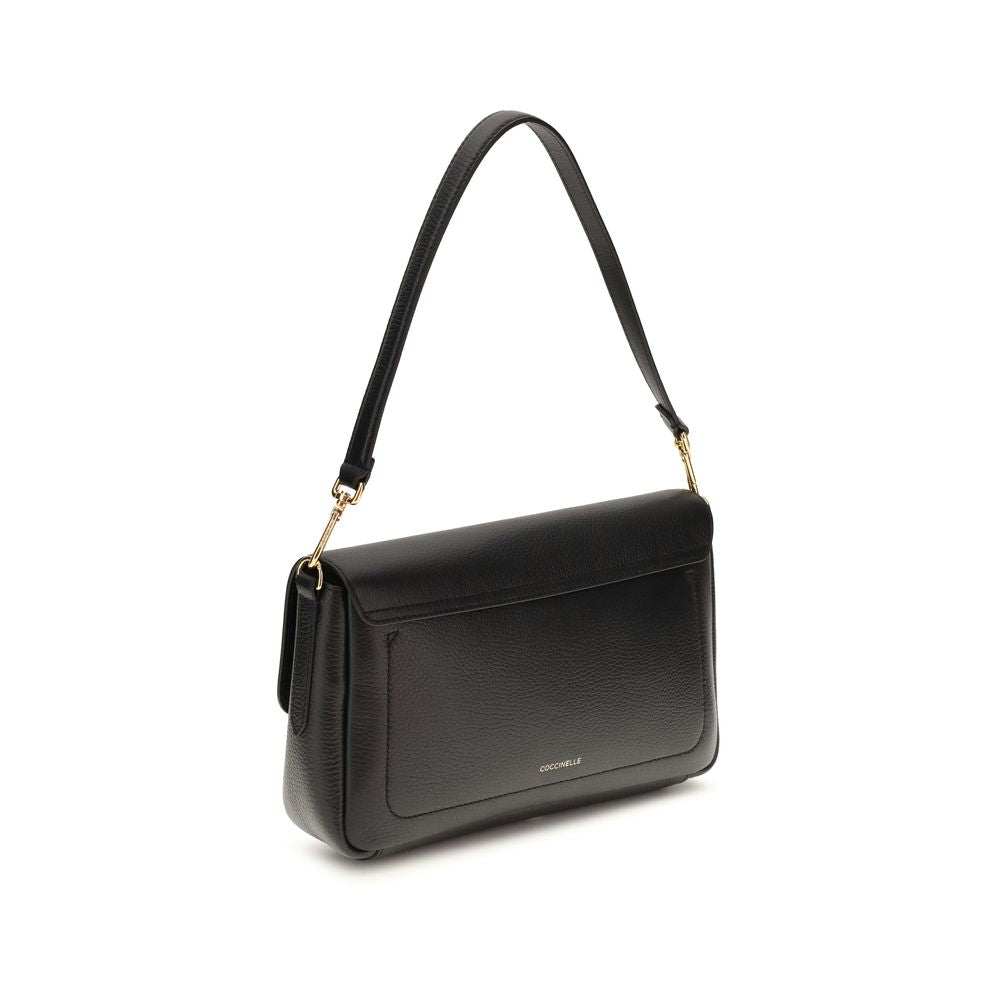 Coccinelle Black The C-Me Lock Medium  Shoulder Bag