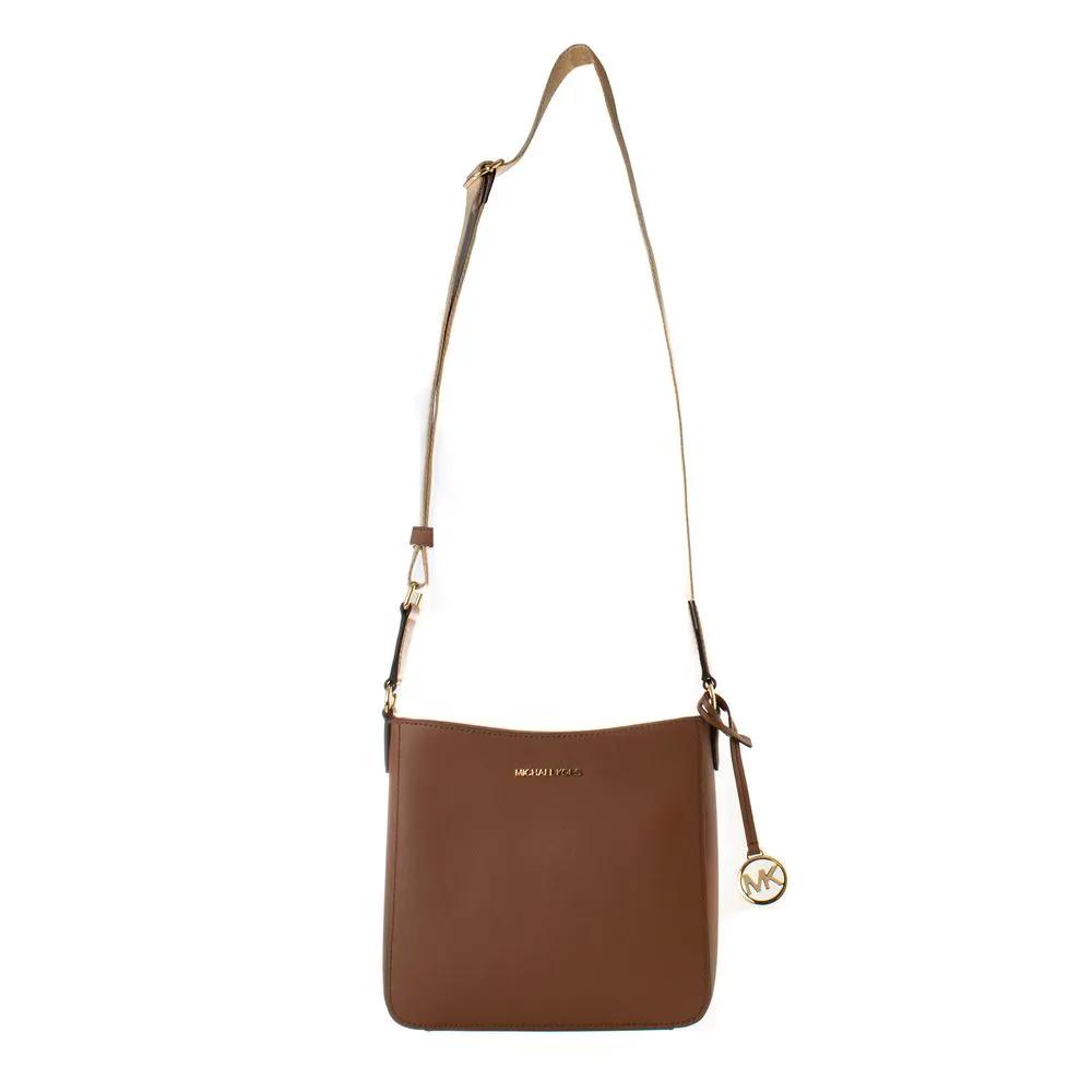 Michael Kors Brown Canvas Crossbody Bag, front view