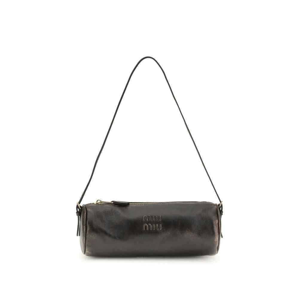 Miu Miu Brown Lamb Leather Shoulder Bag