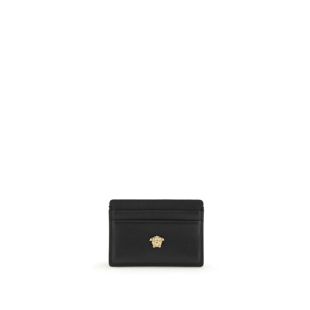 Versace Black Calf Leather Bos Taurus Wallet by Versace