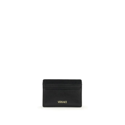 Versace Black Calf Leather Bos Taurus Wallet by Versace