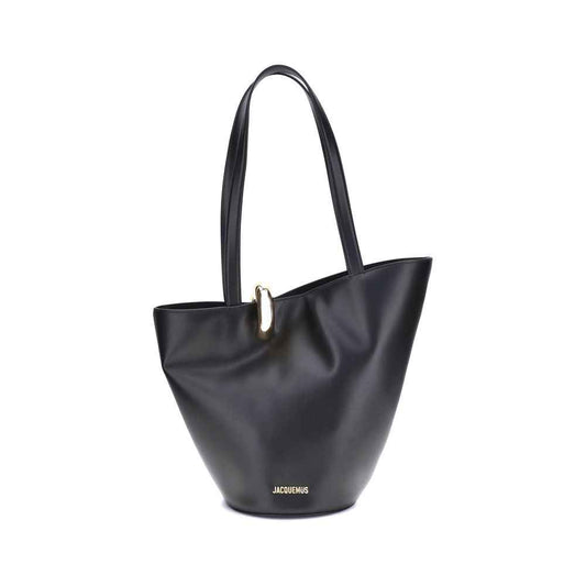 Jacquemus Black Calf Leather Bos Taurus Shoulder Bag - XT & Co