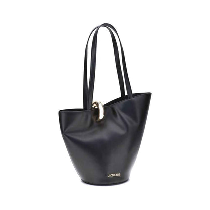 Jacquemus Black Calf Leather Bos Taurus Shoulder Bag - XT & Co
