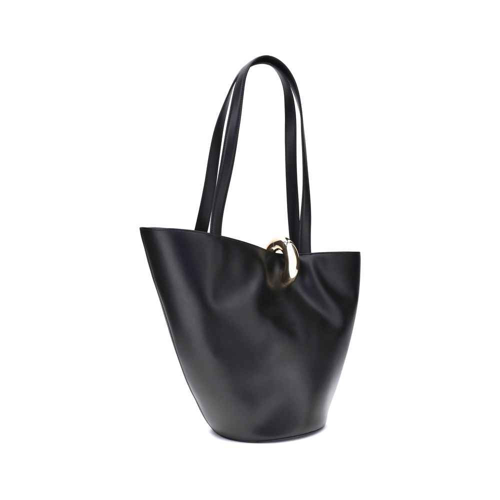 Jacquemus Black Calf Leather Bos Taurus Shoulder Bag - XT & Co
