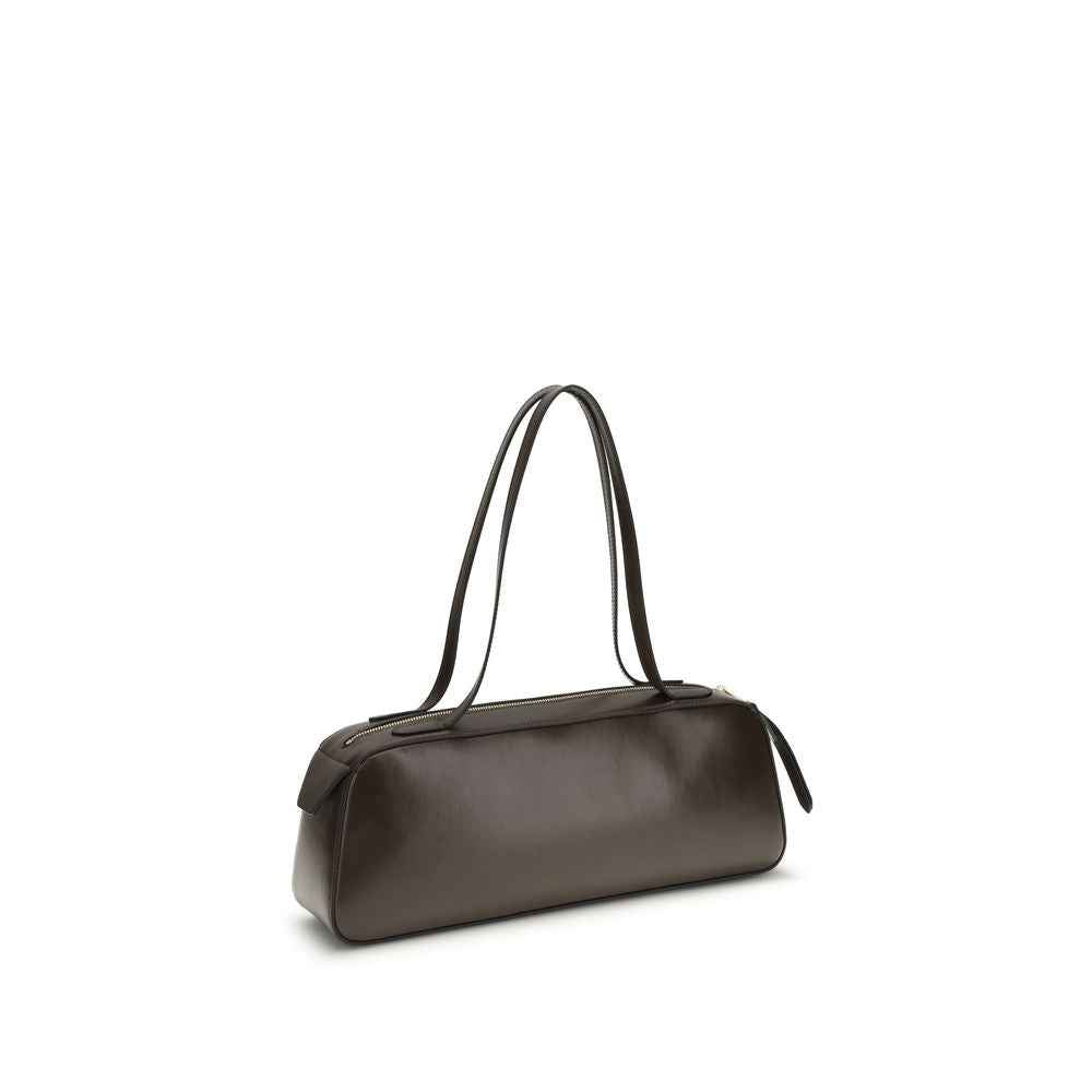 Khaite Brown Calf Leather Bos Taurus Shoulder Bag - XT & Co