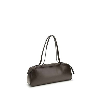 Khaite Brown Calf Leather Bos Taurus Shoulder Bag - XT & Co