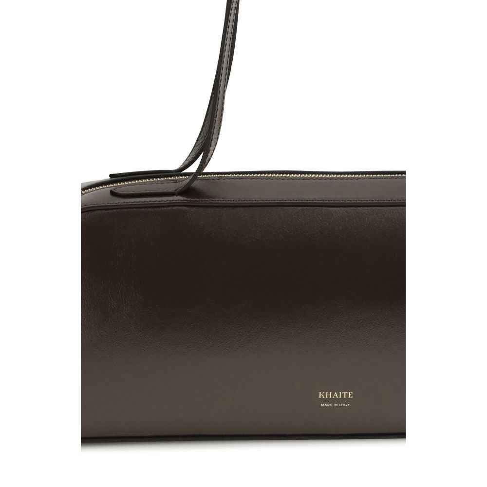 Khaite Brown Calf Leather Bos Taurus Shoulder Bag - XT & Co