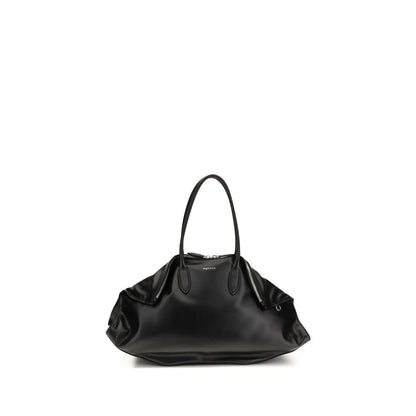Alexander McQueen Black  Manta Maxi Shoulder Bag 