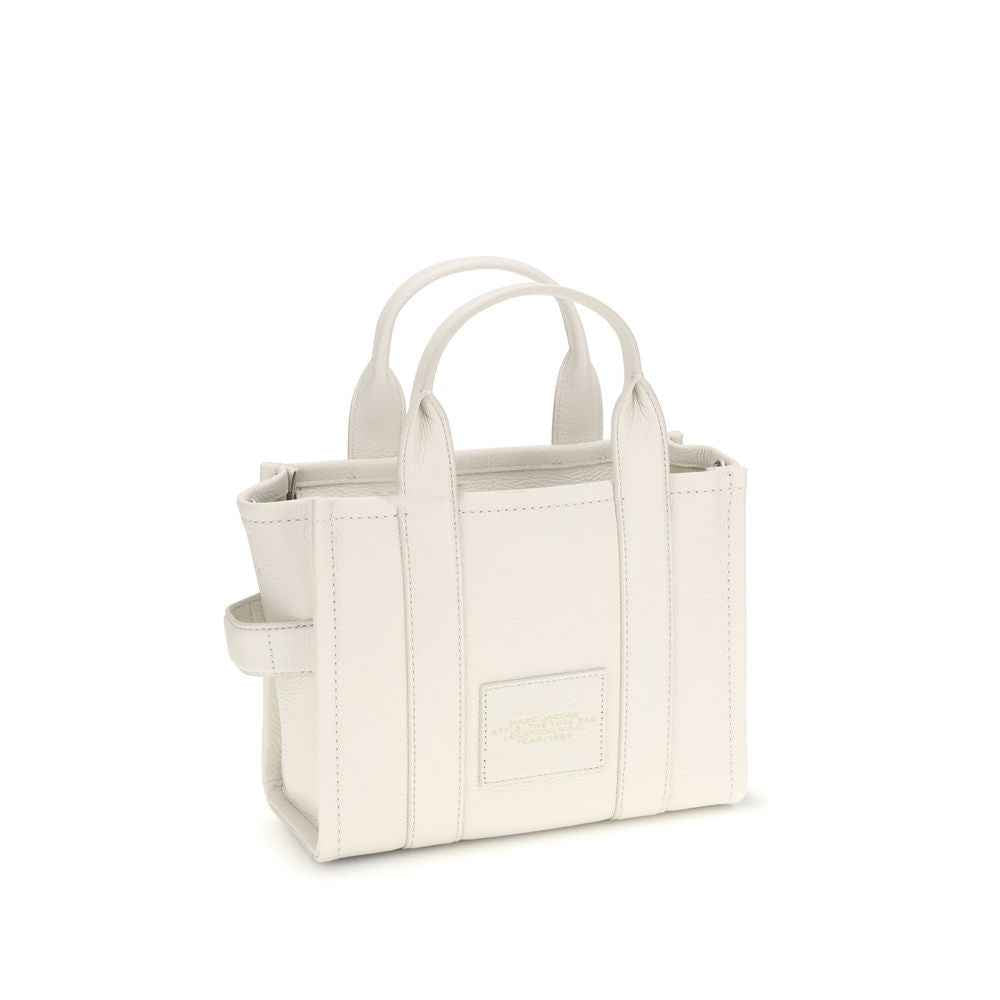 Marc Jacobs Small Tote Leather White tote bag front view