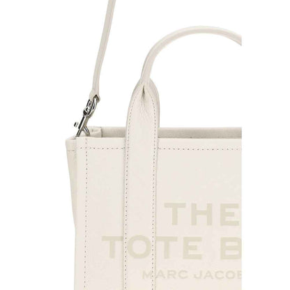 Marc Jacobs White Calf Leather Bos Taurus Handbag