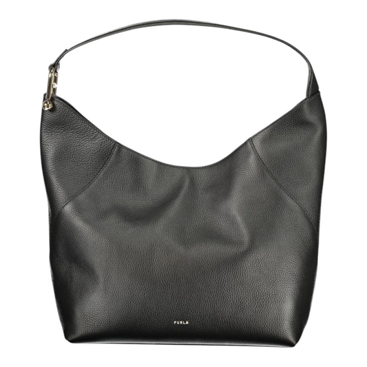 Furla Lara Bolso de Hombro Negro Piel