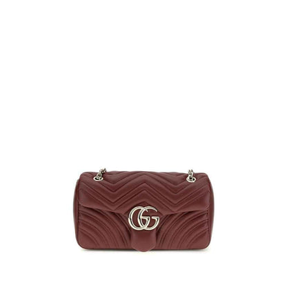Gucci Bordeaux Calf Leather Bos Taurus Shoulder Bag