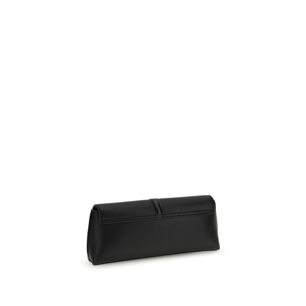 Stella McCartney Ryder Shoulder Bag, black leather, three-quarter view