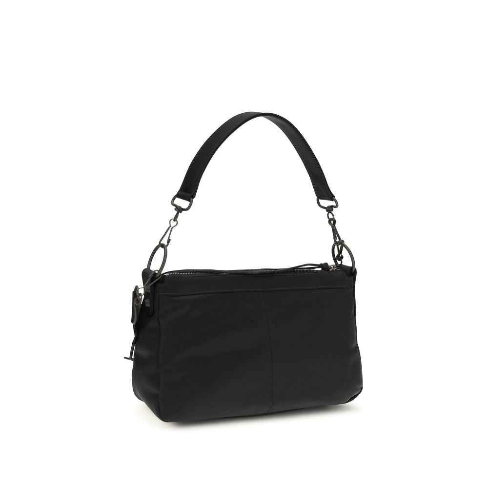 Balenciaga Le City Moto Small shoulder bag in black polyamide, front view