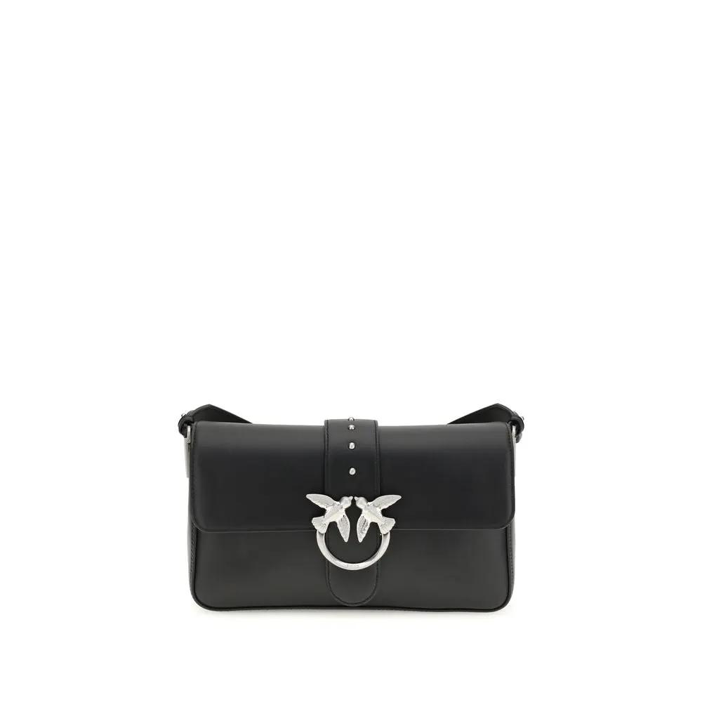 PINKO Black Medium Love One Shoulder Bag