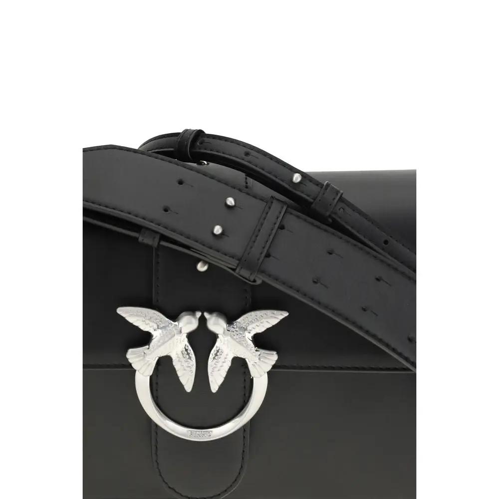 PINKO Black Medium Love One Shoulder Bag