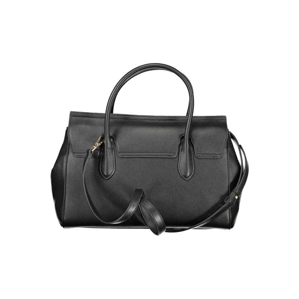 Twinset Nero polyurethane black women's tote bag, front view.